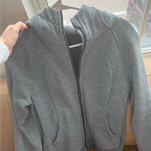 Lululemon grey scuba zip